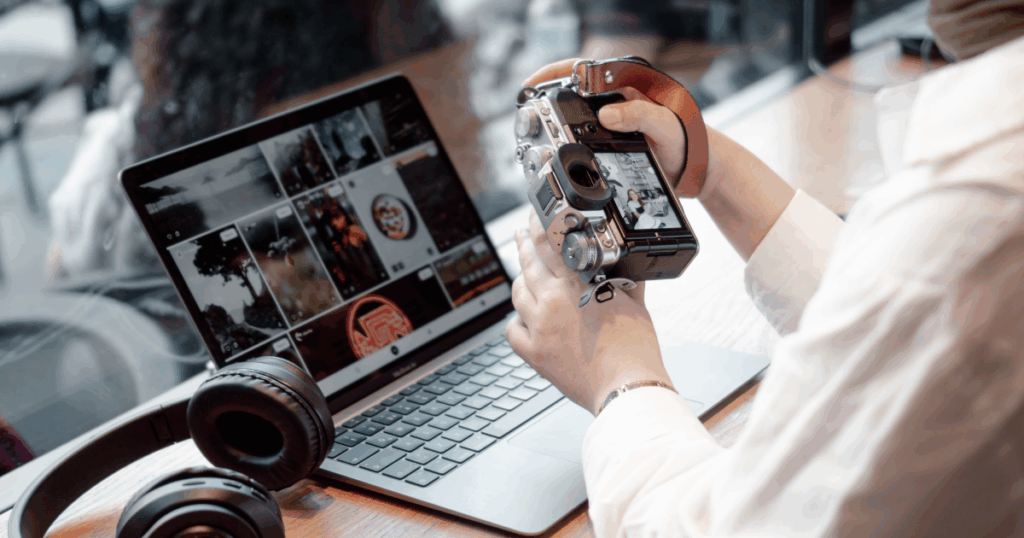 Instagramのリールを作るクリエイター